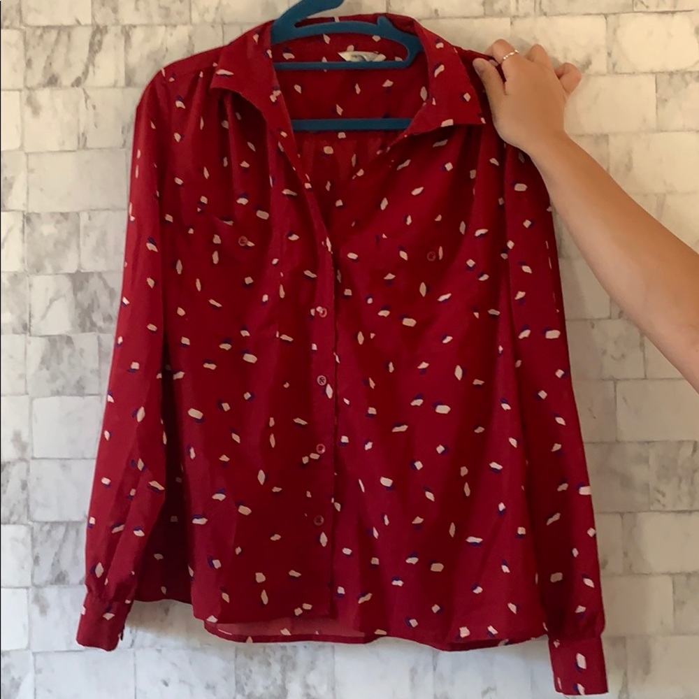 Red blouse